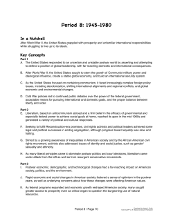 Period 8: 1945 - 1980