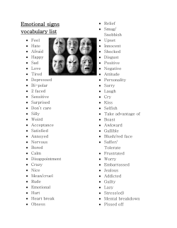 Emotional signs vocabulary list.docx