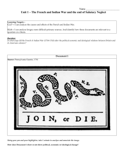 French Indian War Practice Docs