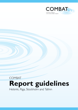 COMBAT report guidelines