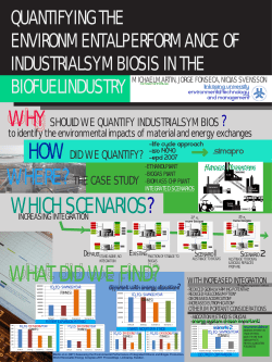 Quantifying the Environmental Performance of Industrial Symbiosis in the Biofuel Industry