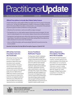 Practitioner Update - Summer 2009