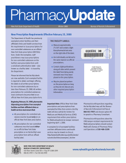 Pharmacy Update - Winter 2008