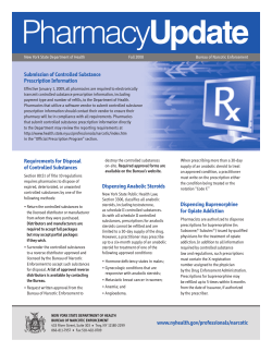 Pharmacy Update - Fall 2008