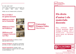 Els Drets d'autor i els materials docents