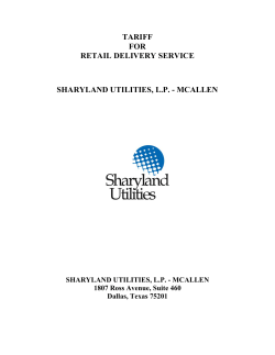 Sharyland Utilities, L.P. - McAllen
