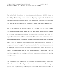 Order Adopting New 26.465 As Approved at the December 16, 1999 Open Meeting