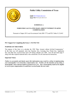 Schedule A: Form for Calculating Base Amount without In-kind