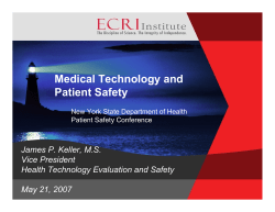 Medical Technology and Patient Safety