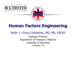 Human Factors Engineering