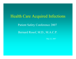 Health Care Acquired Infections
