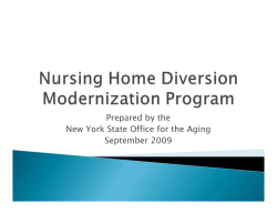 Nursing Home Diversion Modernization Program