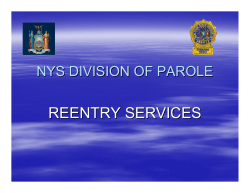 New York State Division of Parole - Reentry Services - Ed Fraley