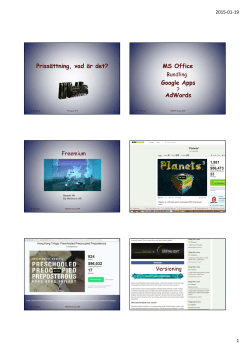 Prismodeller i sammanhang