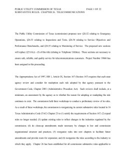 Proposed New 26.52 - 26.55 as Published in the Texas Register on November 12, 1999