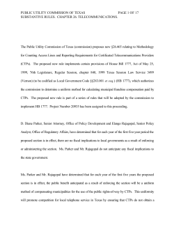 Proposal for Publication of New 26.465 as Publisehd in the Texas Register on October 8, 1999