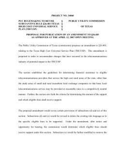 Proposal for Publication of Amendment to 26.403 as Approved at the April 12, 2007 Open Meeting