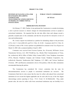 Order Denying Petition for Rulemaking in Project No. 27450