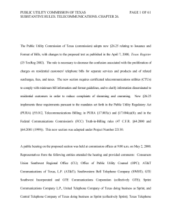 Order Adopting New 26.25 Relating to Issuance and Format of Bills as Approved at the July 12, 2000 Open Meeting and Published in the Texas Register on August 11, 2000