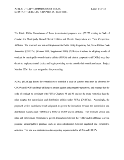 Proposed New 25.275 as Published in the Texas Register on December 1, 2000