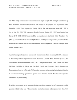 Order Adopting New 25.265 as approved at the February 10, 2000 Open Meeting and Published in the Texas Register on February 25, 2000
