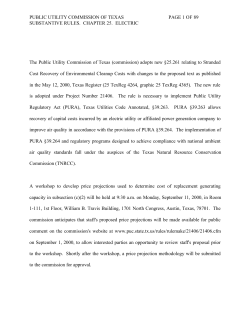 Order Adopting New 25-261 as Approved at the August 24, 2000 Open Meeting and Published in the Texas Register on September 22, 2000
