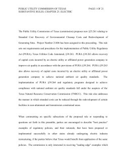 Proposed New 25-261 as published in the Texas Register on May 12, 2000