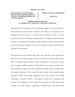 Order Adopting 25.244 as Approved at the May 18, 2012 Open Meeting