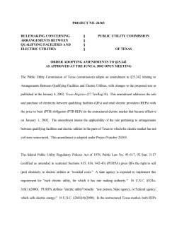 Order Adopting Amendment to 25.242 as Approved at the June 6, 2002 Open Meeting and Published in the Texas Register on July 5, 2002