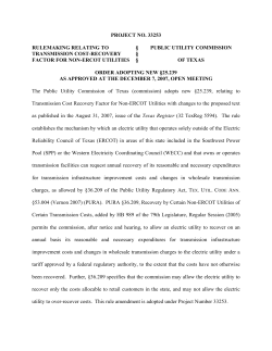 Order Adopting new 25.239 as Approved at the December 7, 2007 Open Meeting