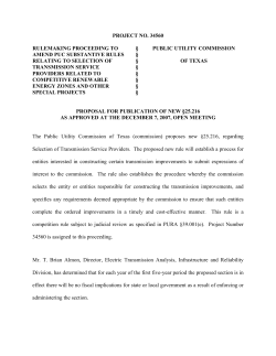 Proposal for Publication of new 25.216 as Approved at the December 7, 2007 Open Meeting