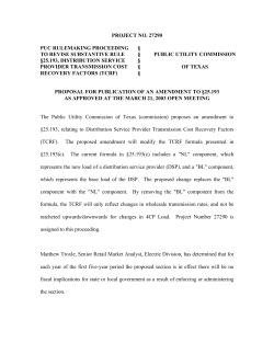 Proposed Amendment to 25.193, as Published in the Texas Register on April 11, 2003