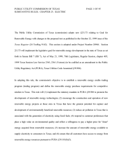 Order Adpoting New 25.173 as Approved at the December 16, 1999 Open Meeting and published in the Texas Register on January 7, 2000