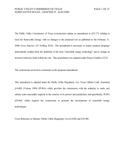 Order Adopting Amendment to 25.173 as Approved at the April 12, 2000 Open Meeting and Published in the Texas Register on May 12, 2000