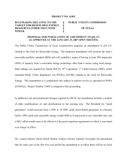 Proposal for Publication of Amendment to 25.173 as Approved at the Januray 25, 2007 Open Meeting