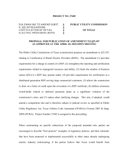 Proposal for Publication of Amendment to 25.107 as Approved at the April 30, 2010 Open Meeting