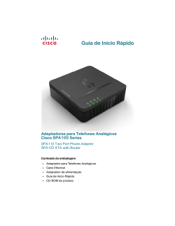 Cisco SPA100 Series Phone Adapters Quick Start Guide (Portuguese, Brazil)