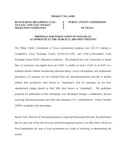 Proposed New 26.131 as Published in the Texas Register on April 11, 2003