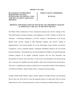 Proposal for Publication of new 25.455 and Amendment to 25.497 as Approved at the July 02, 2007 Open Meeting