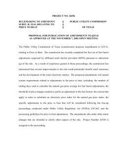 Proposed Amendments to 25.41, as Published in the Texas Register on November 22, 2002