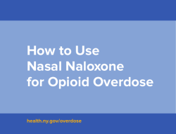 How to Use Nasal Naloxone - Booklet