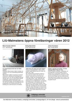 L&auml;s mer om v&aring;rens &ouml;ppna f&ouml;rel&auml;sningar!