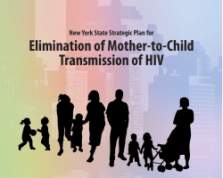 NYS Strategic Plan for Elimination of Mother-to-Child Transmission of HIV