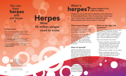 Herpes: What 45 million people need to know
