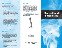 Secondhand Smoke Kills