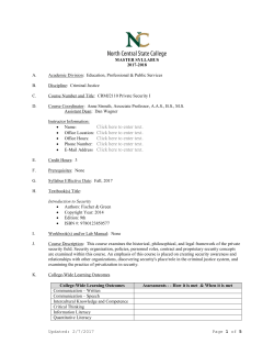 Syllabus