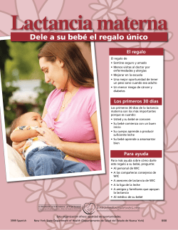 Lactancia materna: Dele a su beb el regalo nico