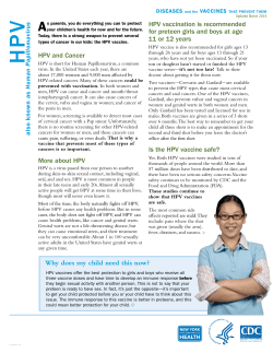 HPV Fact Sheet