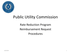 Low Income Reimbursement Procedures