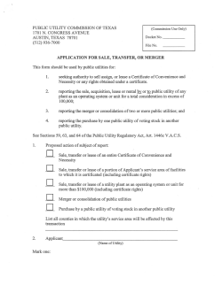 Sale, Transfer, or Merger (STM)